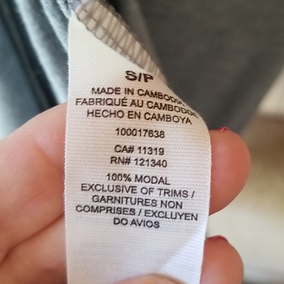 NWT Garage turtleneck tunic tank slits gray small - Picture 6 of 6